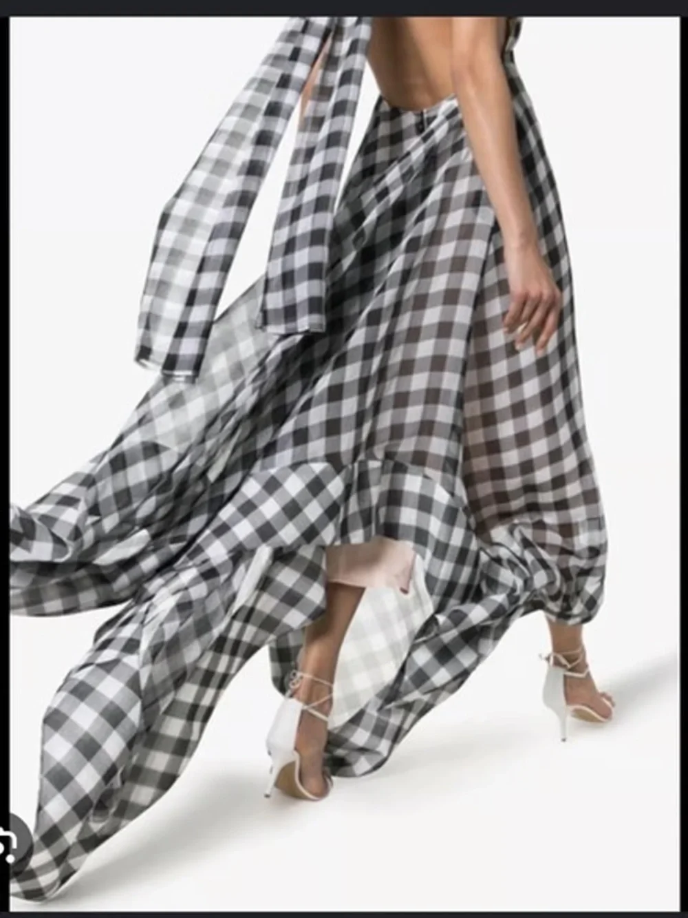 Solace London Halter Neck Bibele Gingham Dress - Picture 4 of 8